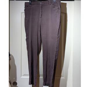 Lee Comfort Waistband Stretch Brown Jean Womens Size 18